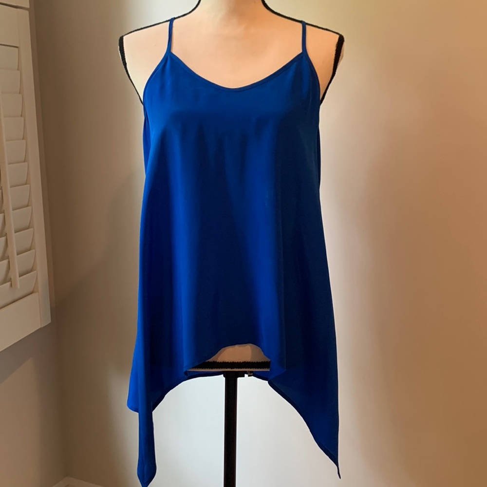 Fifteen twenty blue silk camisole top. Size m.